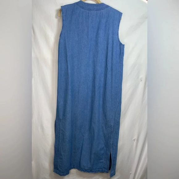 Newport News Jeanology Collection Woman’s Denim Open Front Duster Size 6. - Picture 2 of 9